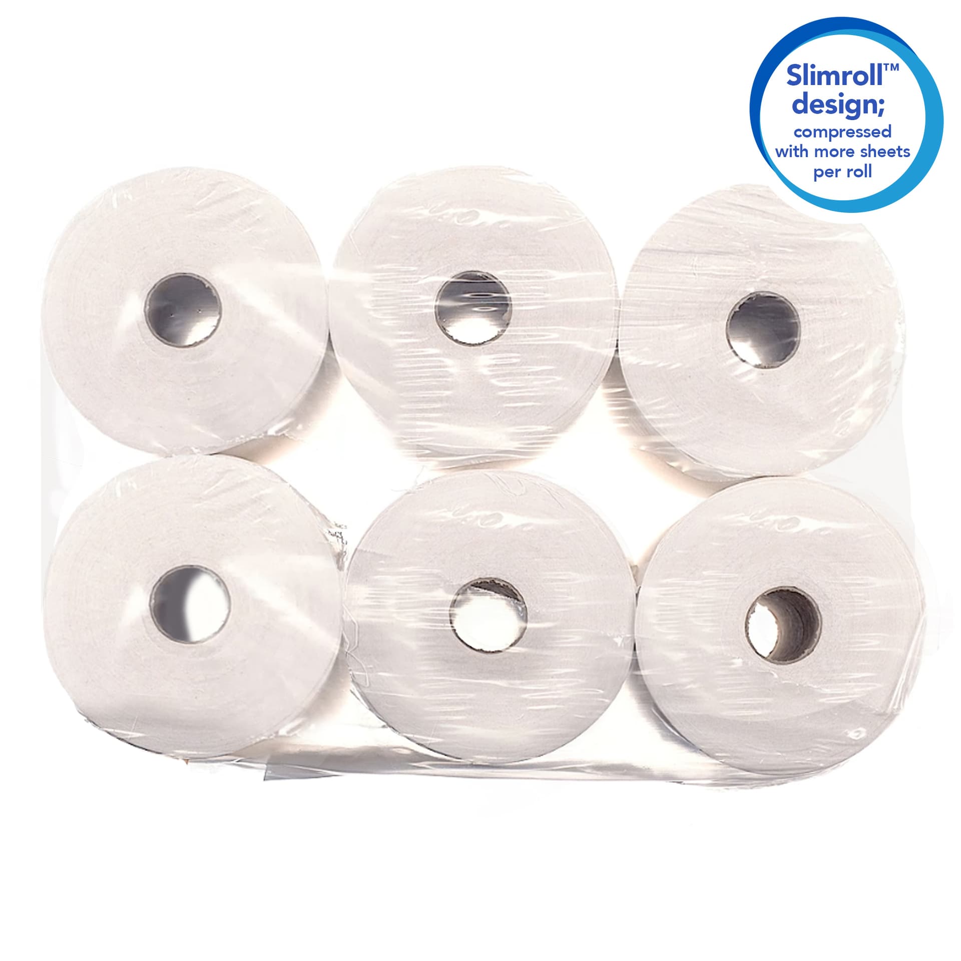 Handdoekrol Scott Control Slimroll 1-laags 165m wit 6657 5