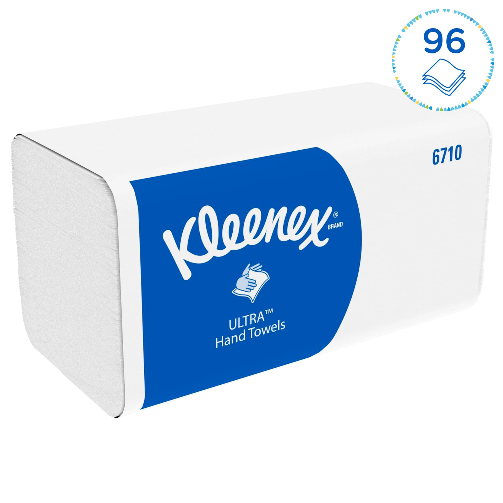 Handdoek Kleenex Ultra i-vouw 3-laags 215x318mm 15x96 vel wit 6710 3