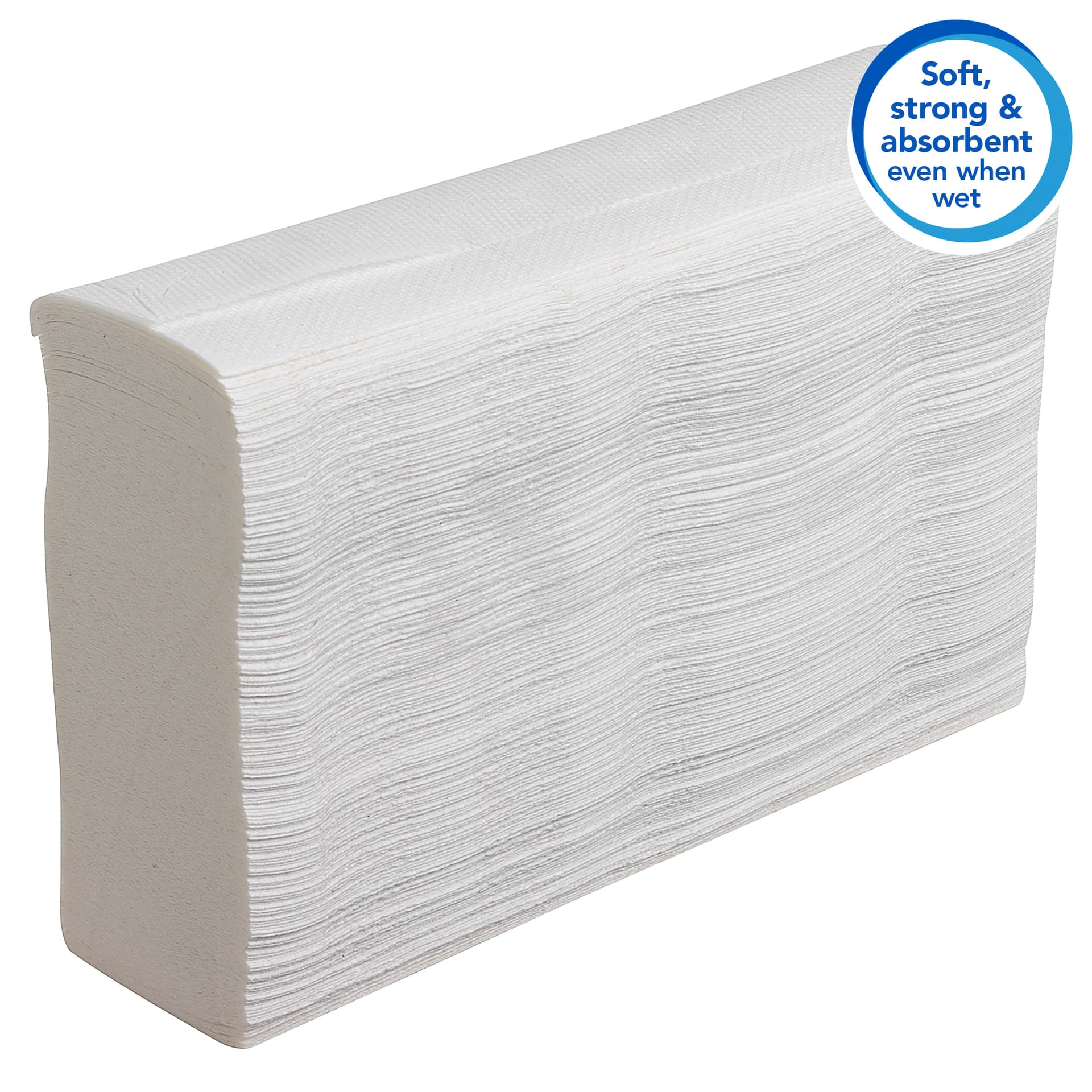 Handdoek Scott Slimfold m-vouw 1-laags 190x300mm 16x110 vel wit 5856 4
