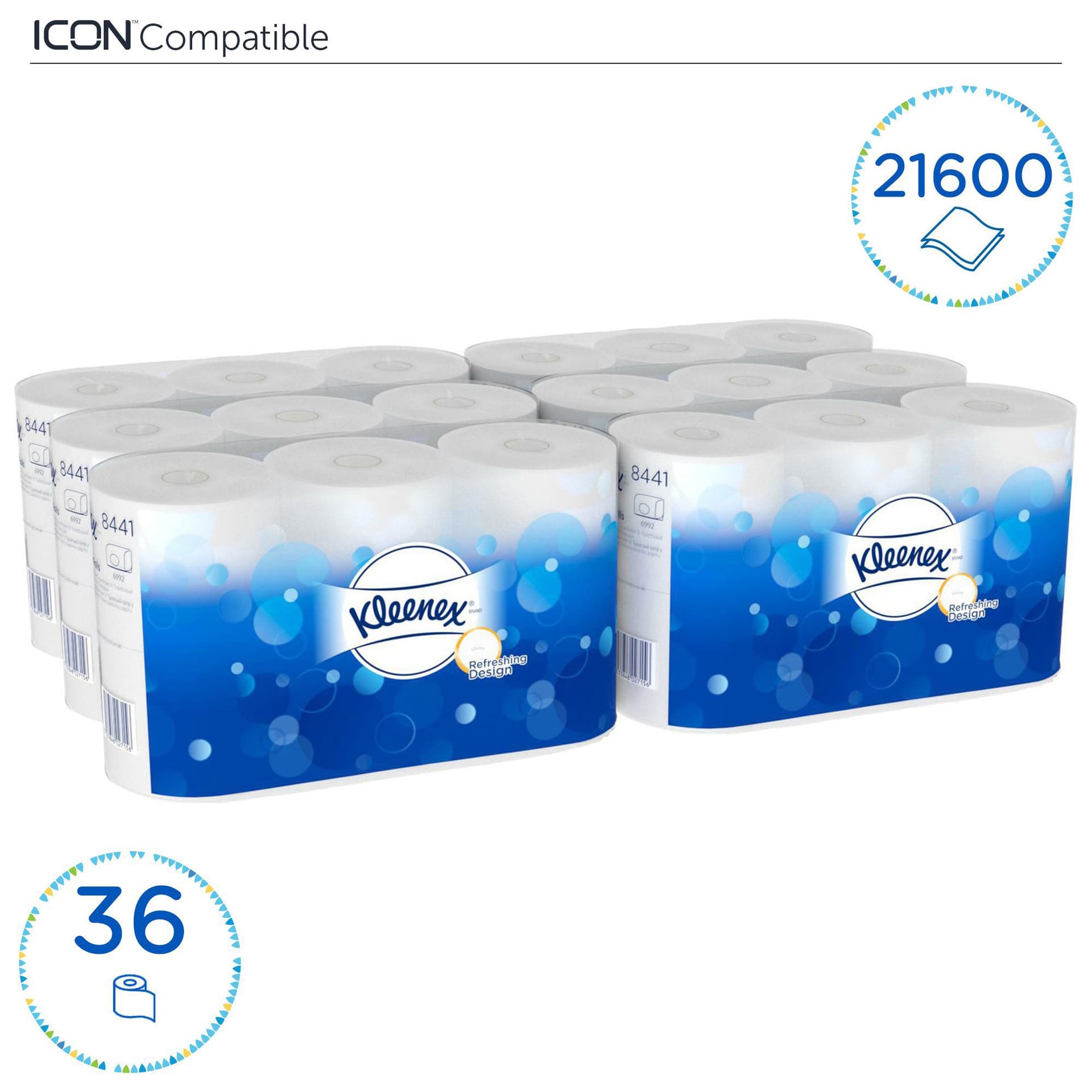 Toiletpapier Kleenex 2-laags 600 vel wit 8441 2