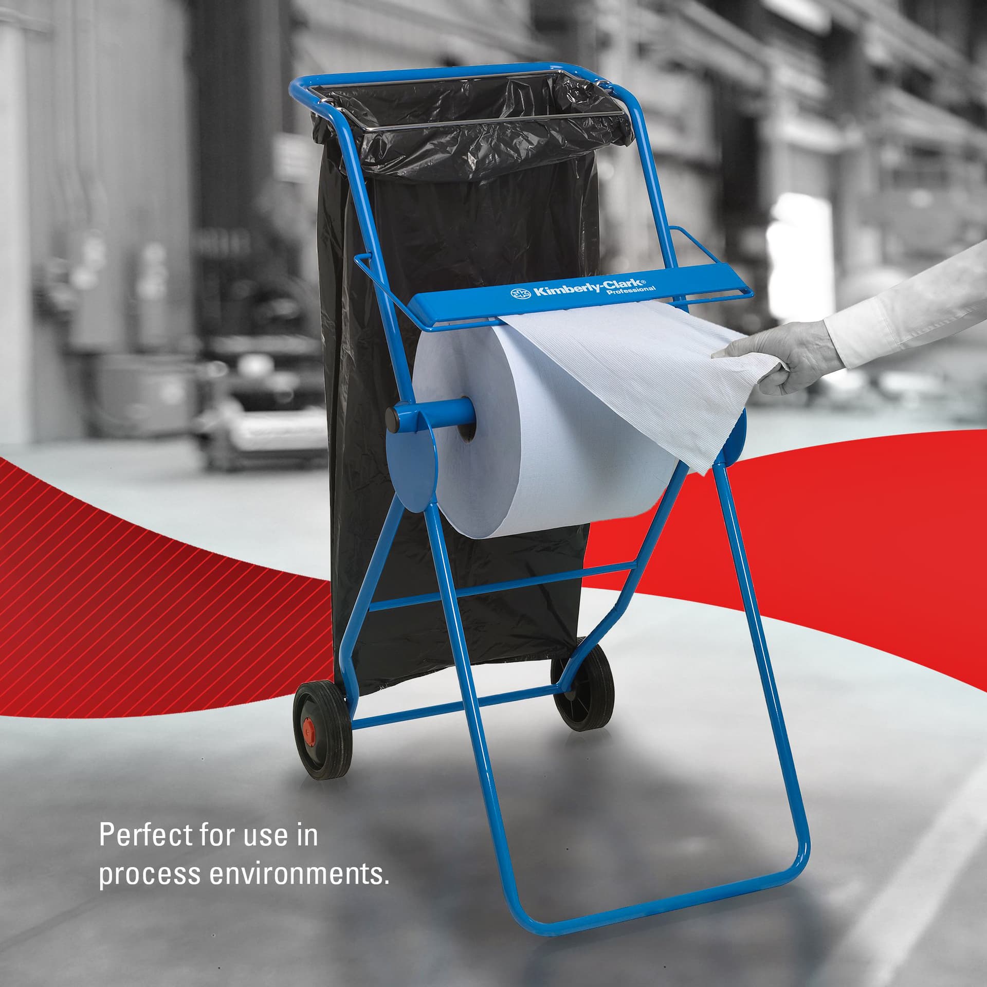 Poetspapier WypAll L20 GeneralClean 2-laags 500 vel blauw 7300 5