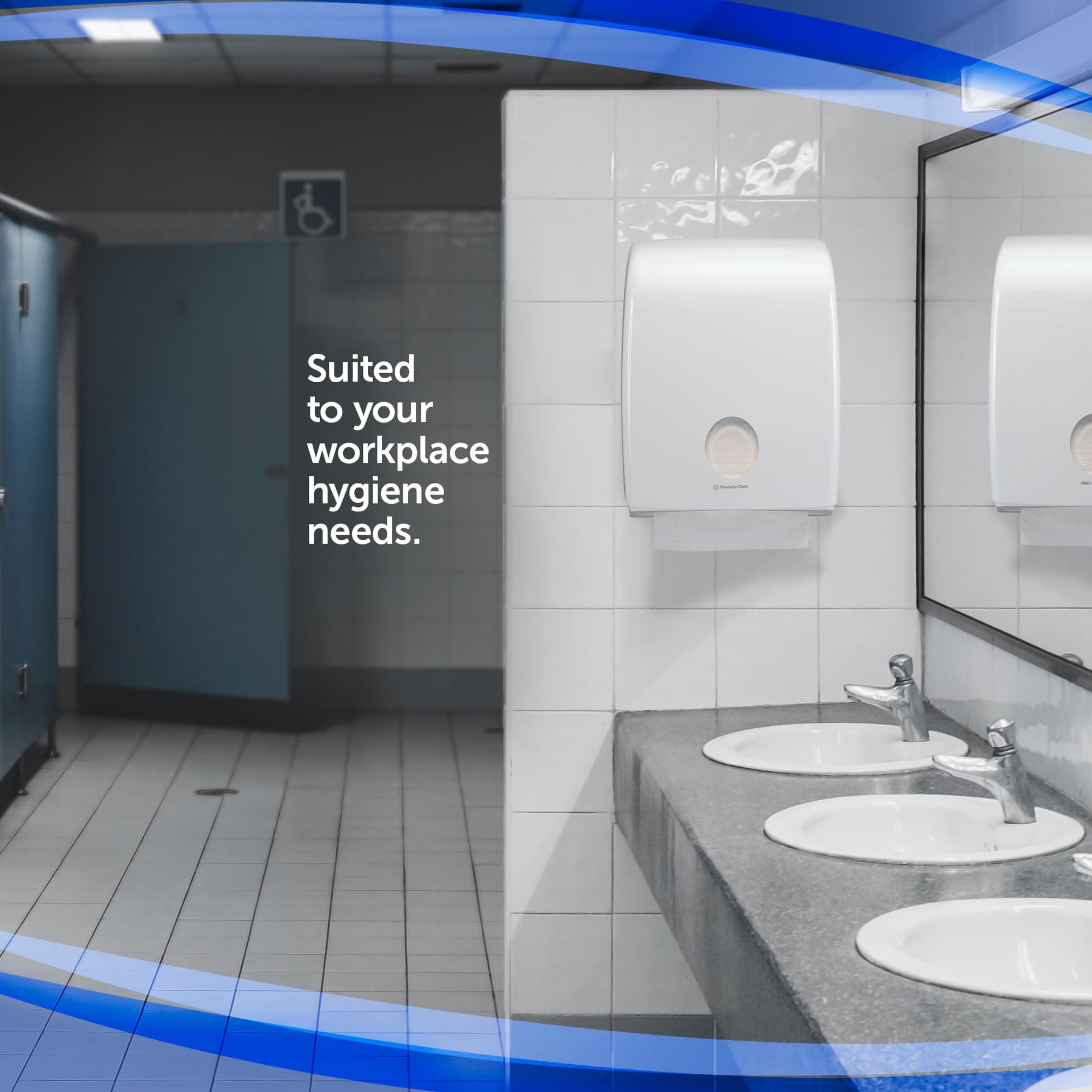 Handdoekdispenser Kimberly Clark Aquarius i-vouw wit 6945 6