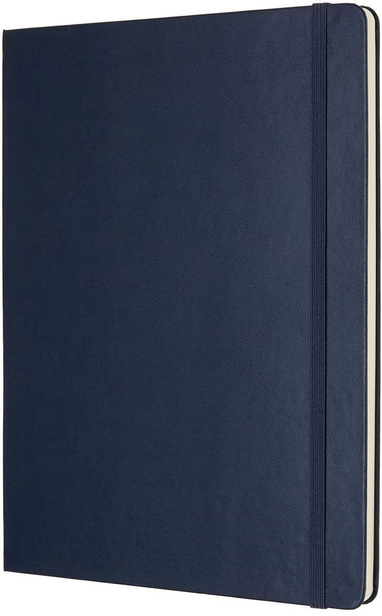 Notitieboek Moleskine XL 190x250mm blanco hard cover sapphire blue 2