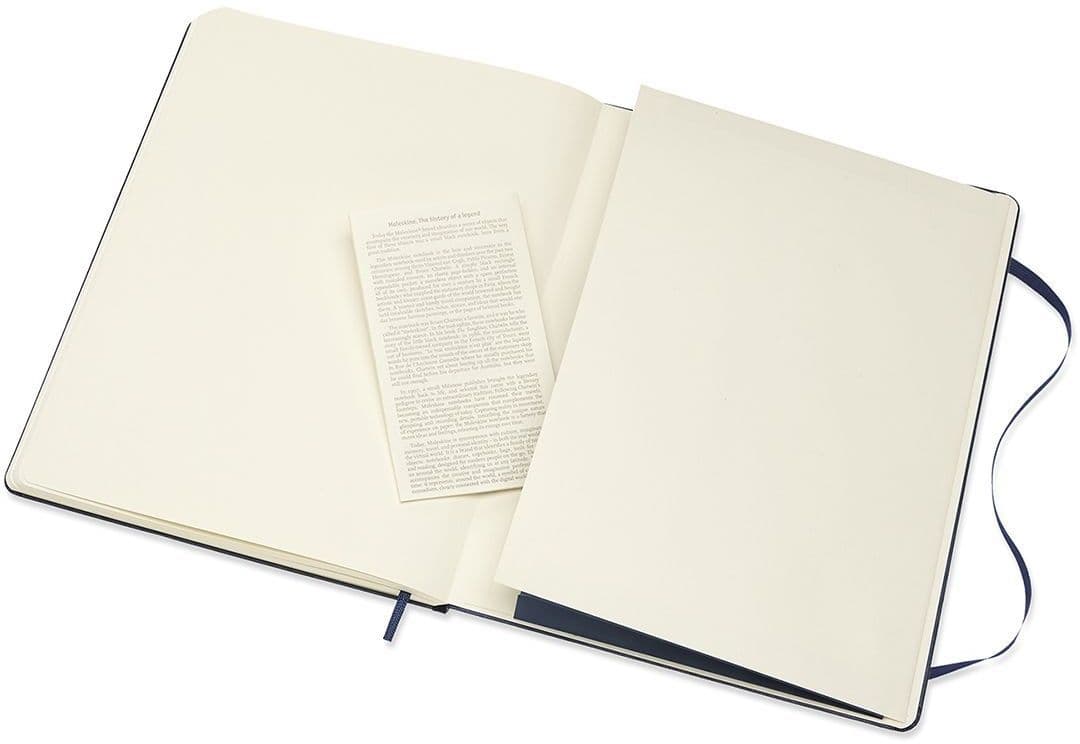 Notitieboek Moleskine XL 190x250mm blanco hard cover sapphire blue 4