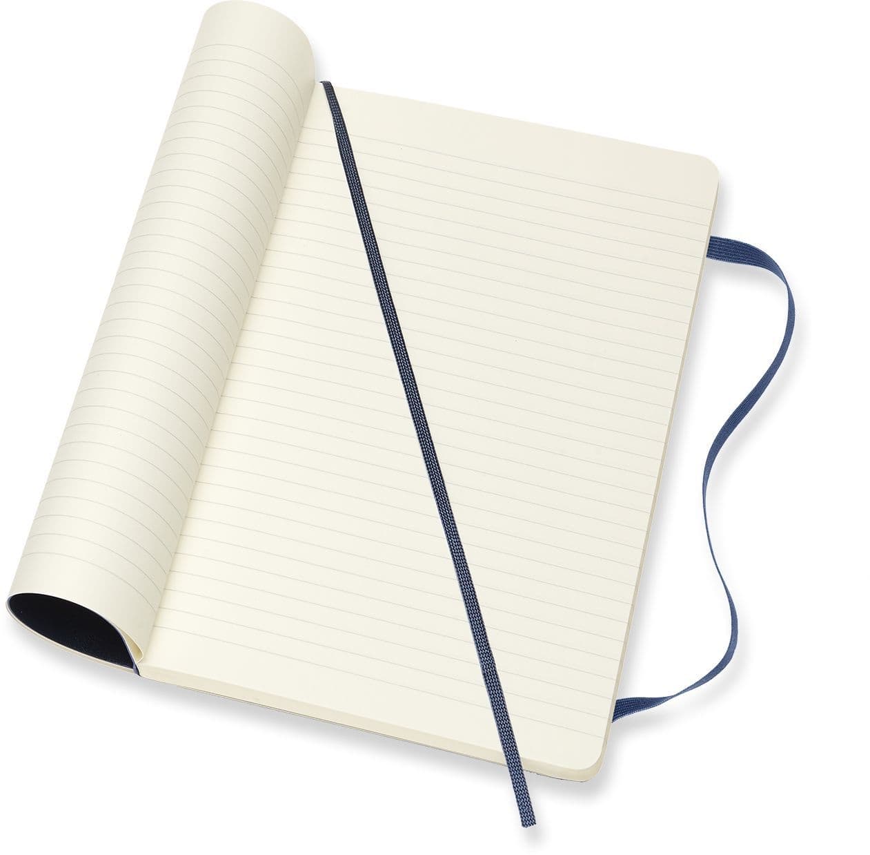 Notitieboek Moleskine large 130x210mm lijn soft cover sapphire blue 3