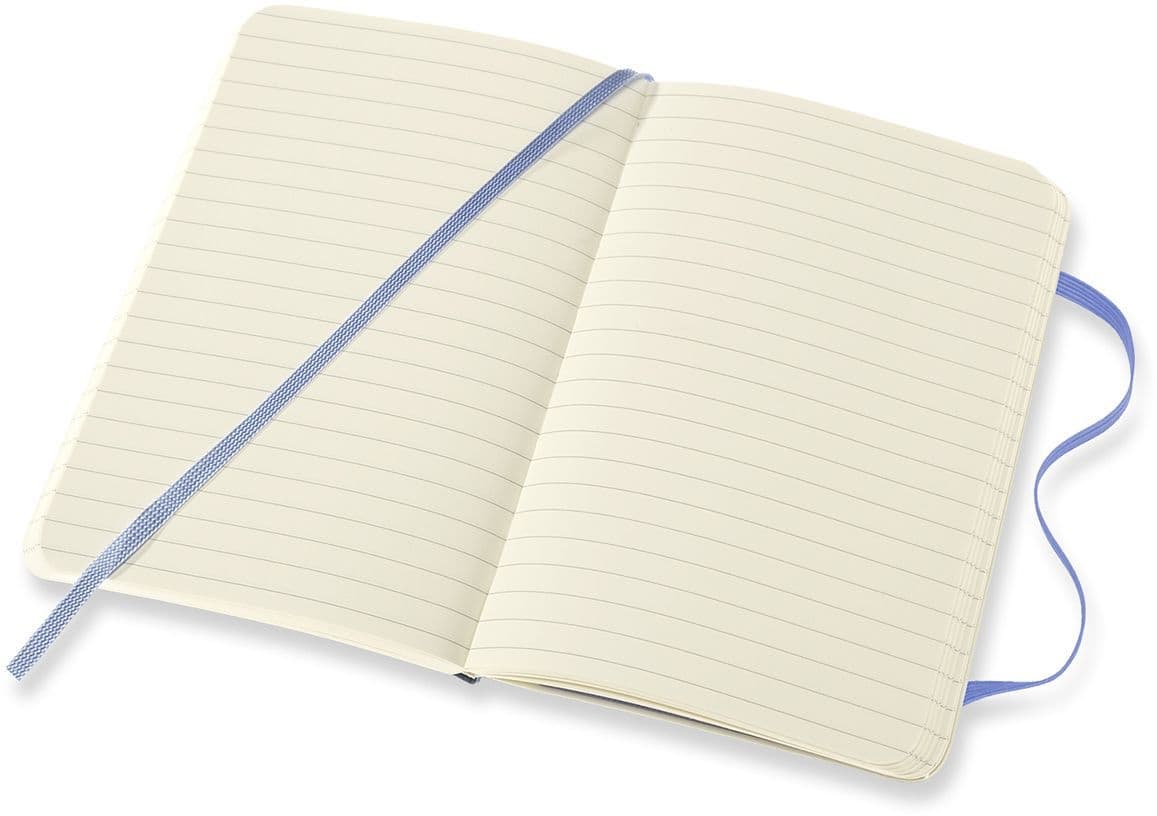 Notitieboek Moleskine pocket 90x140mm lijn soft cover hydrangea blue 3