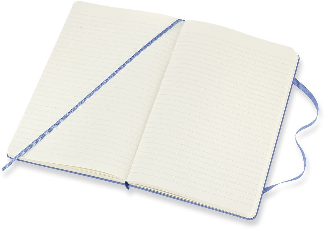 Notitieboek Moleskine large 130x210mm lijn hard cover hydrangea blue 3