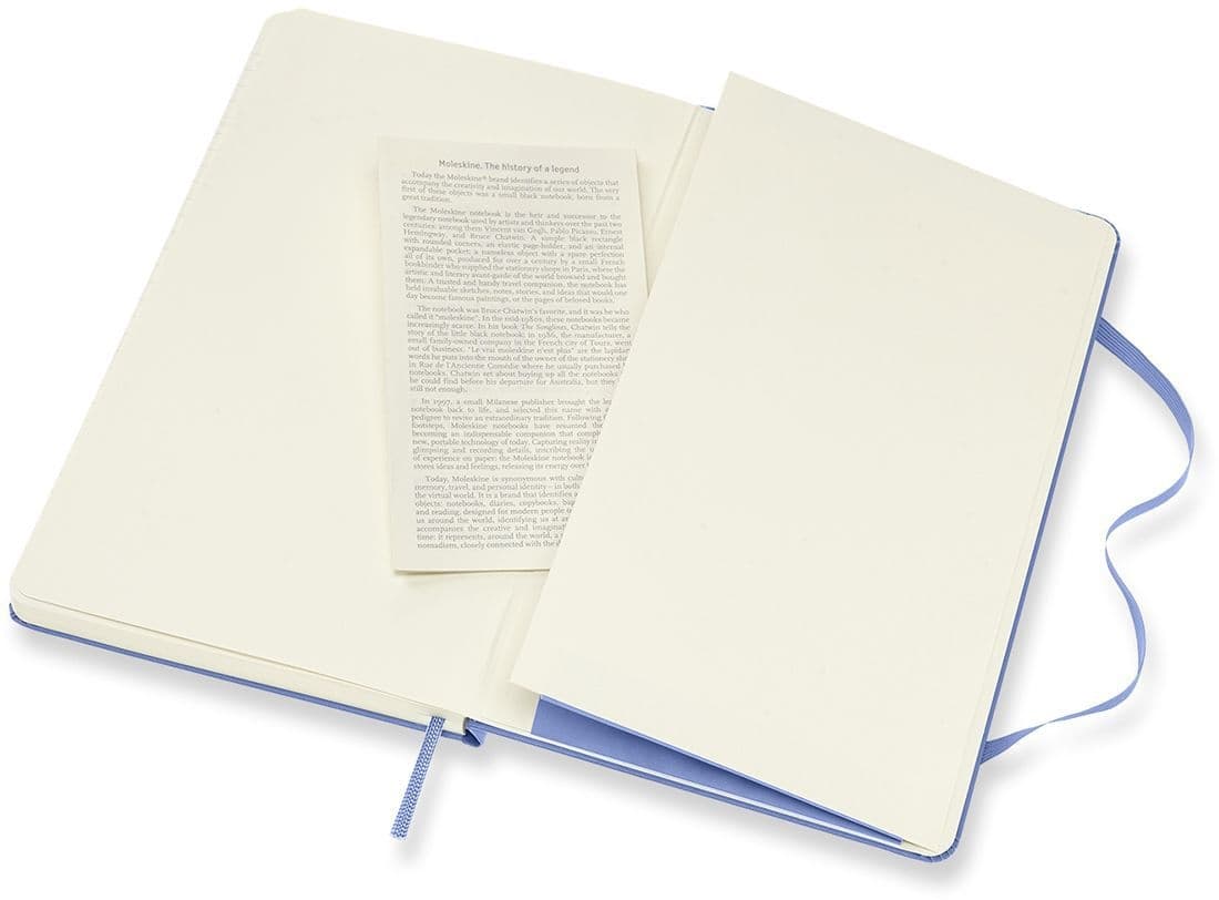 Notitieboek Moleskine large 130x210mm lijn hard cover hydrangea blue 4