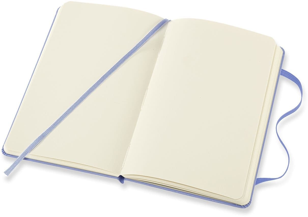 Notitieboek Moleskine pocket 90x140mm blanco hard cover hydrangea blue 3