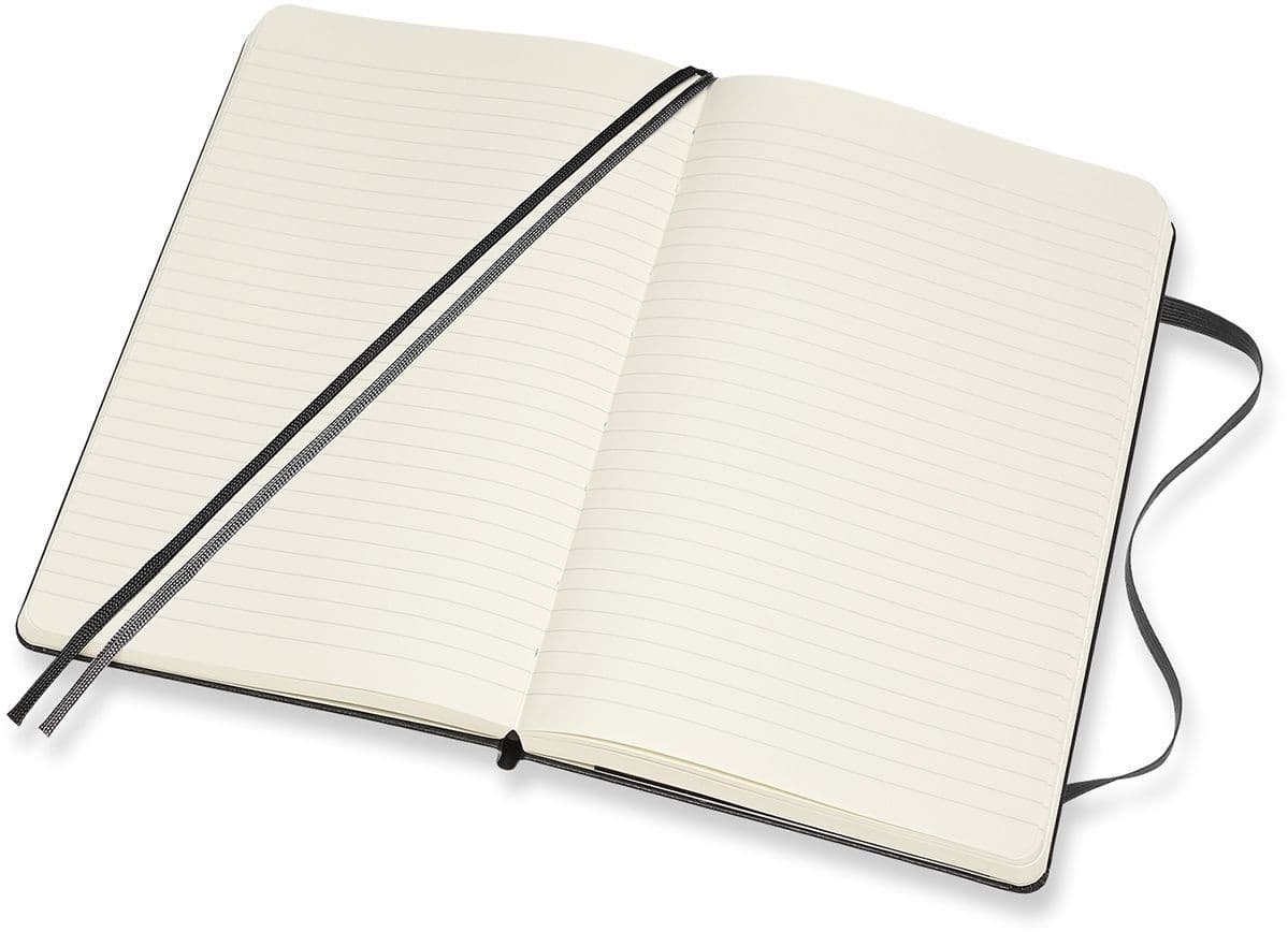 Notitieboek Moleskine Expanded large 130x210mm lijn hard cover zwart 3