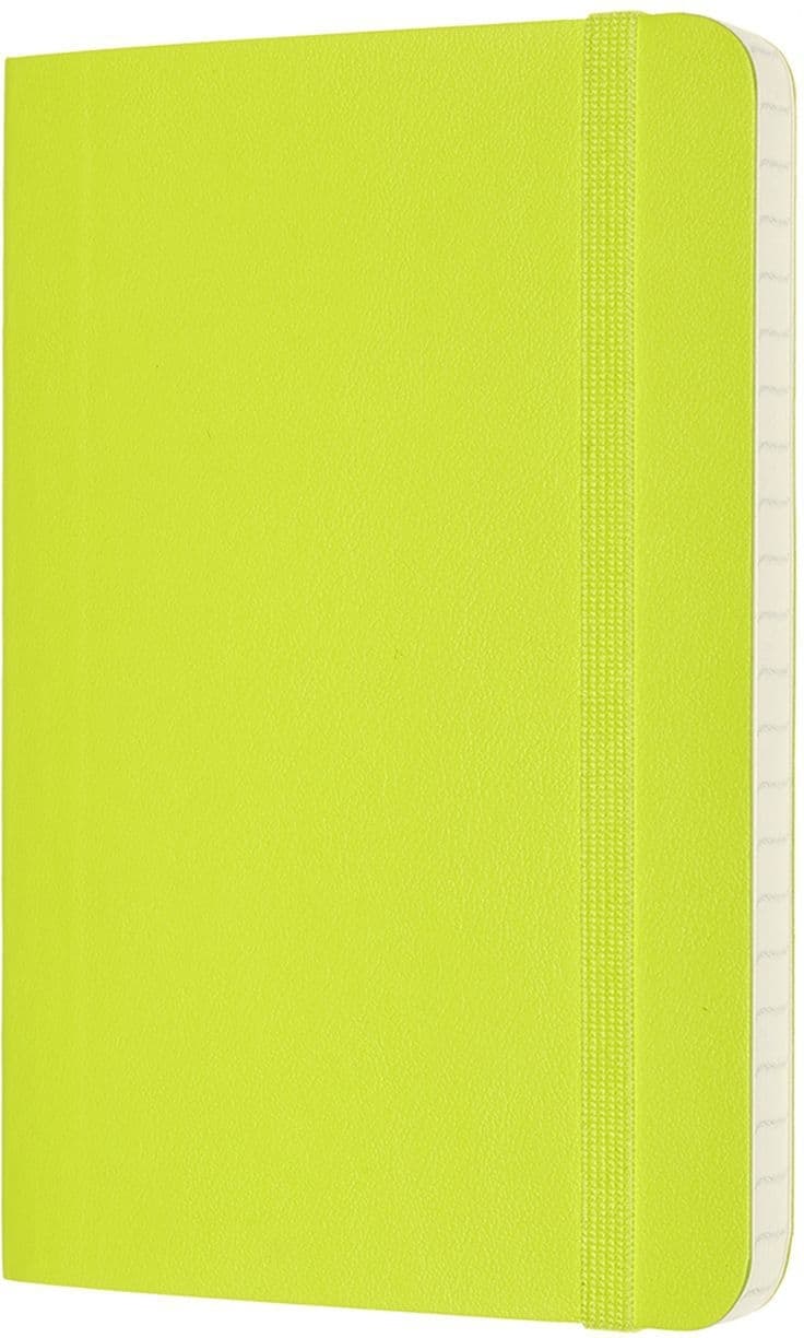 Notitieboek Moleskine pocket 90x140mm lijn soft cover lemon green 2