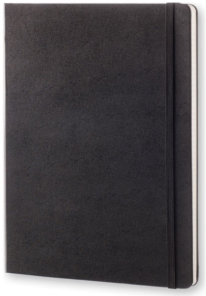 Notitieboek Moleskine XL 190x250mm ruit 5x5 hard cover zwart 2