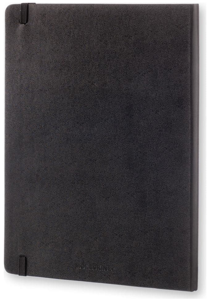 Notitieboek Moleskine XL 190x250mm ruit 5x5 hard cover zwart 6