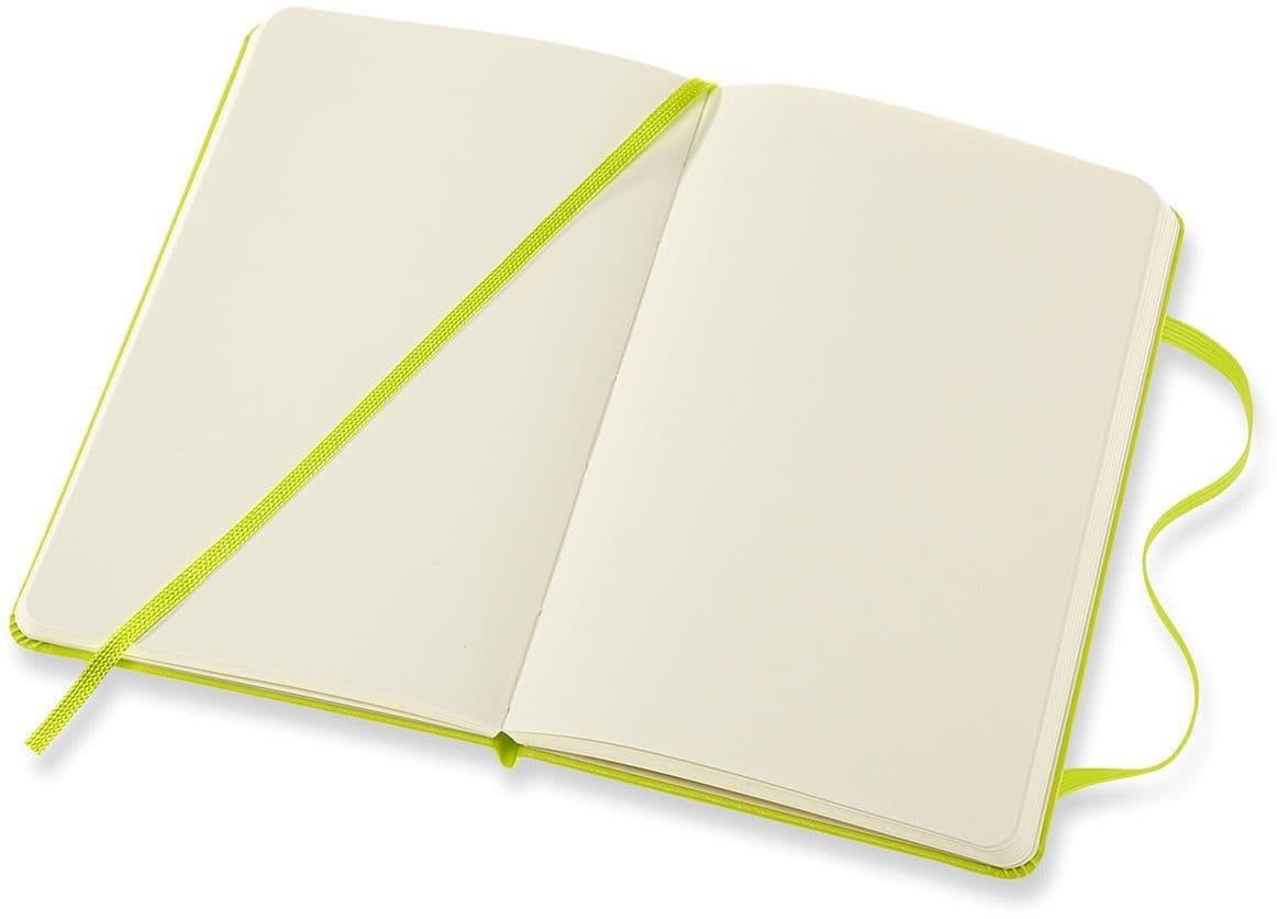 Notitieboek Moleskine pocket 90x140mm blanco hard cover lemon green 3