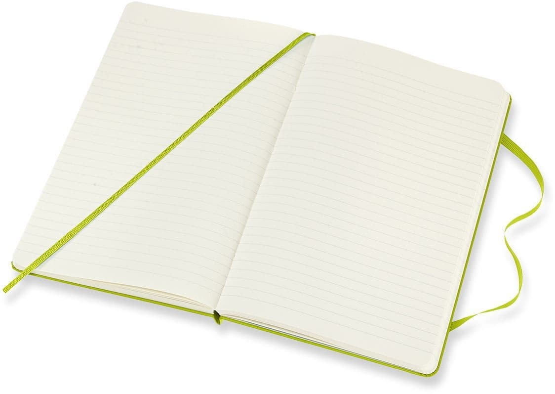 Notitieboek Moleskine large 130x210mm lijn hard cover lemon green 3