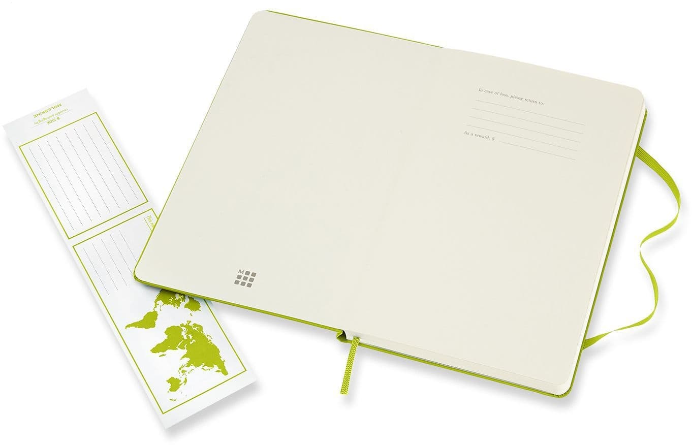 Notitieboek Moleskine large 130x210mm lijn hard cover lemon green 5