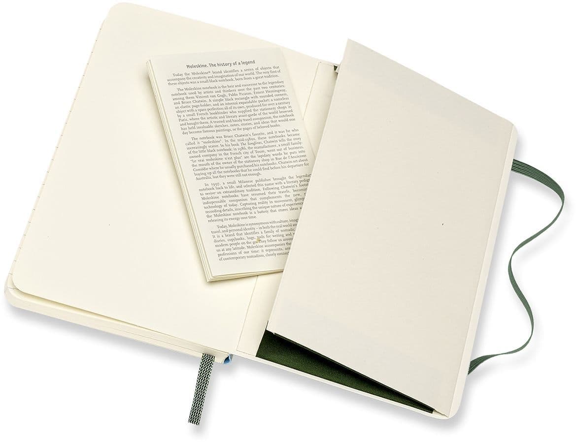 Notitieboek Moleskine pocket 90x140mm lijn soft cover myrtle green 4