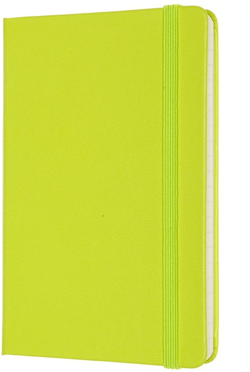 Notitieboek Moleskine pocket 90x140mm lijn hard cover lemon green 2