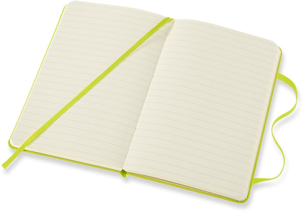 Notitieboek Moleskine pocket 90x140mm lijn hard cover lemon green 3