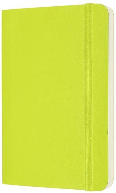 Notitieboek Moleskine pocket 90x140mm blanco soft cover lemon green 2