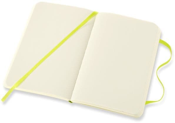 Notitieboek Moleskine pocket 90x140mm blanco soft cover lemon green 3