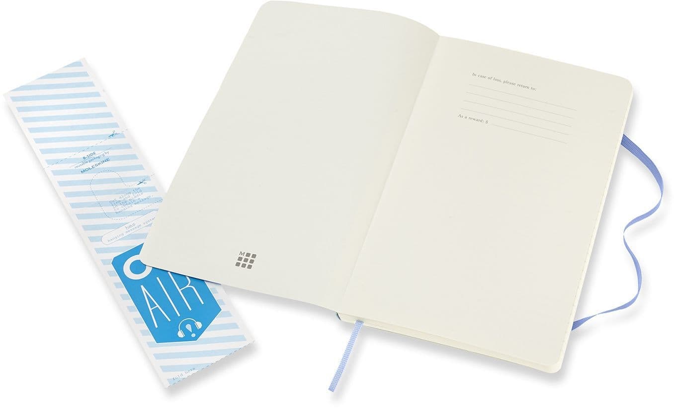 Notitieboek Moleskine large 130x210mm lijn soft cover hydrangea blue 5