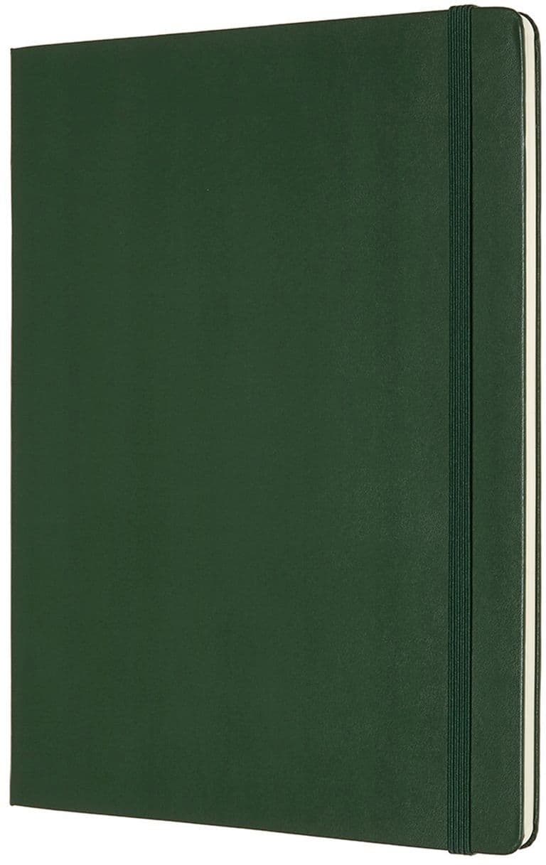 Notitieboek Moleskine XL 190x250mm blanco hard cover myrtle green 2