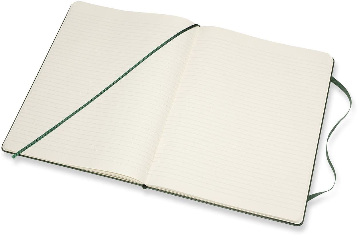 Notitieboek Moleskine XL 190x250mm blanco hard cover myrtle green 3
