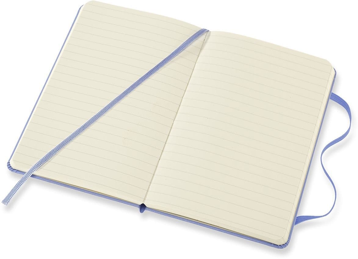 Notitieboek Moleskine pocket 90x140mm lijn hard cover hydrangea blue 3