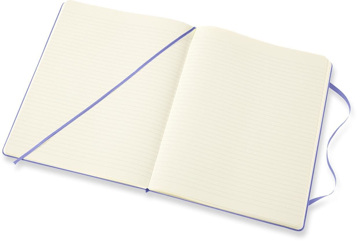 Notitieboek Moleskine XL 190x250mm lijn hard cover hydrangea blue 3