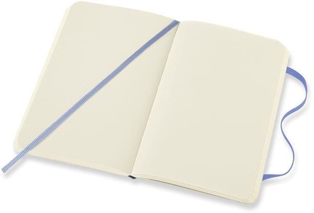 Notitieboek Moleskine pocket 90x140mm blanco soft cover hydrangea blue 3