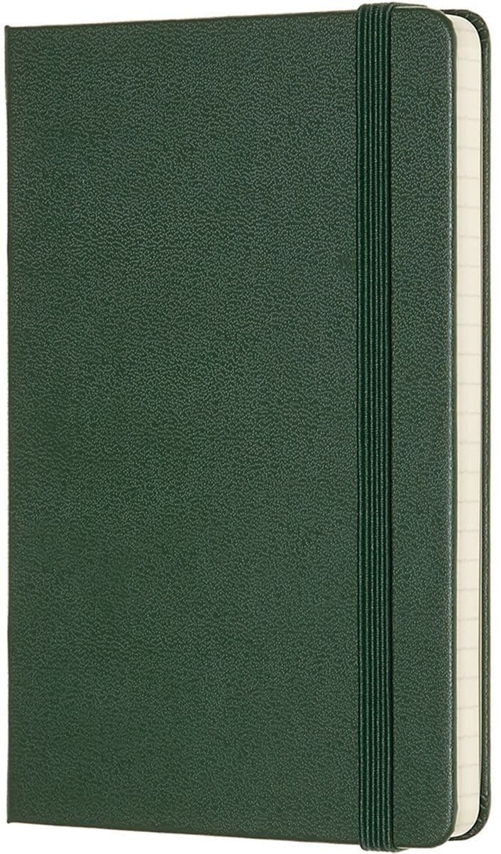Notitieboek Moleskine pocket 90x140mm ruit 5x5mm hard cover myrtle green 2