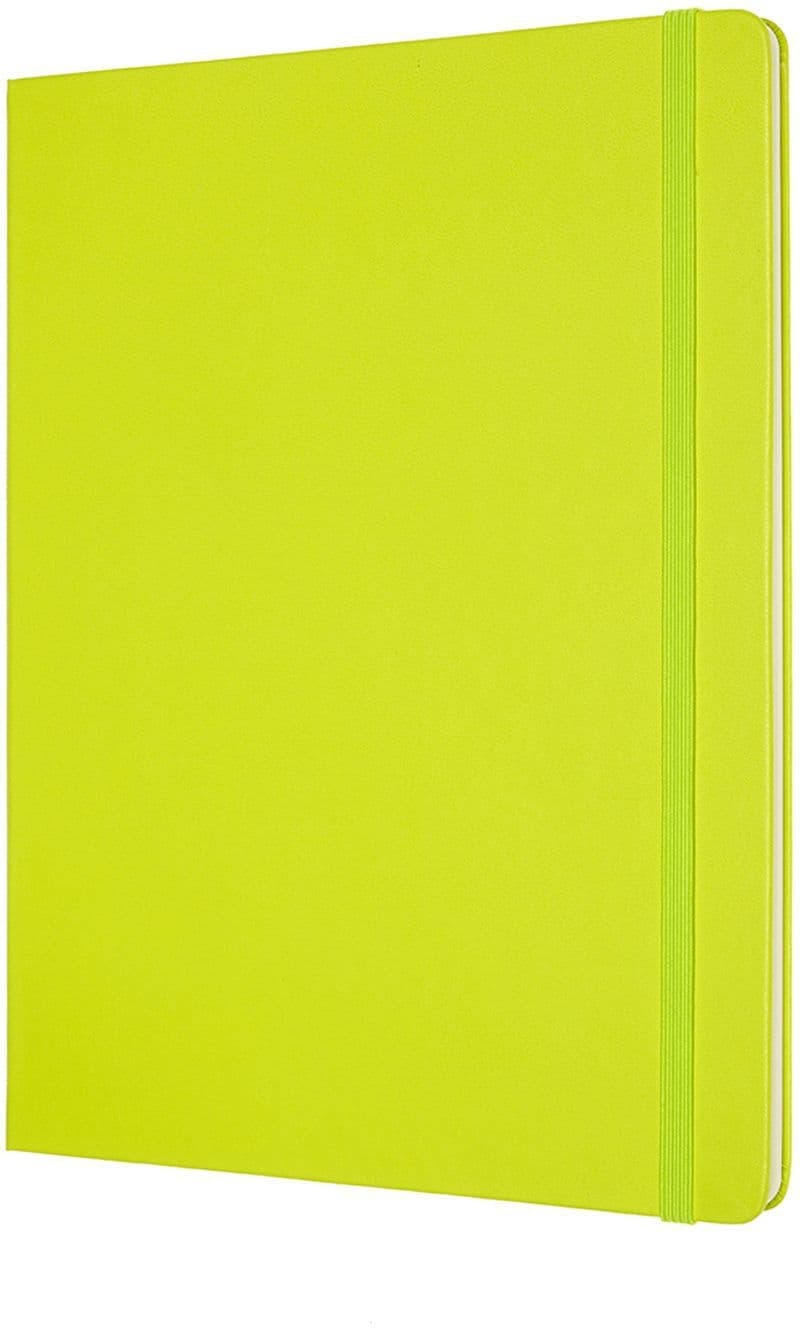 Notitieboek Moleskine XL 190x250mm blanco hard cover lemon green 2
