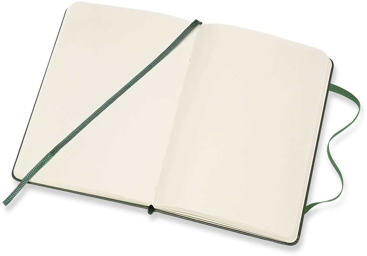 Notitieboek Moleskine pocket 90x140mm blanco hard cover myrtle green 3
