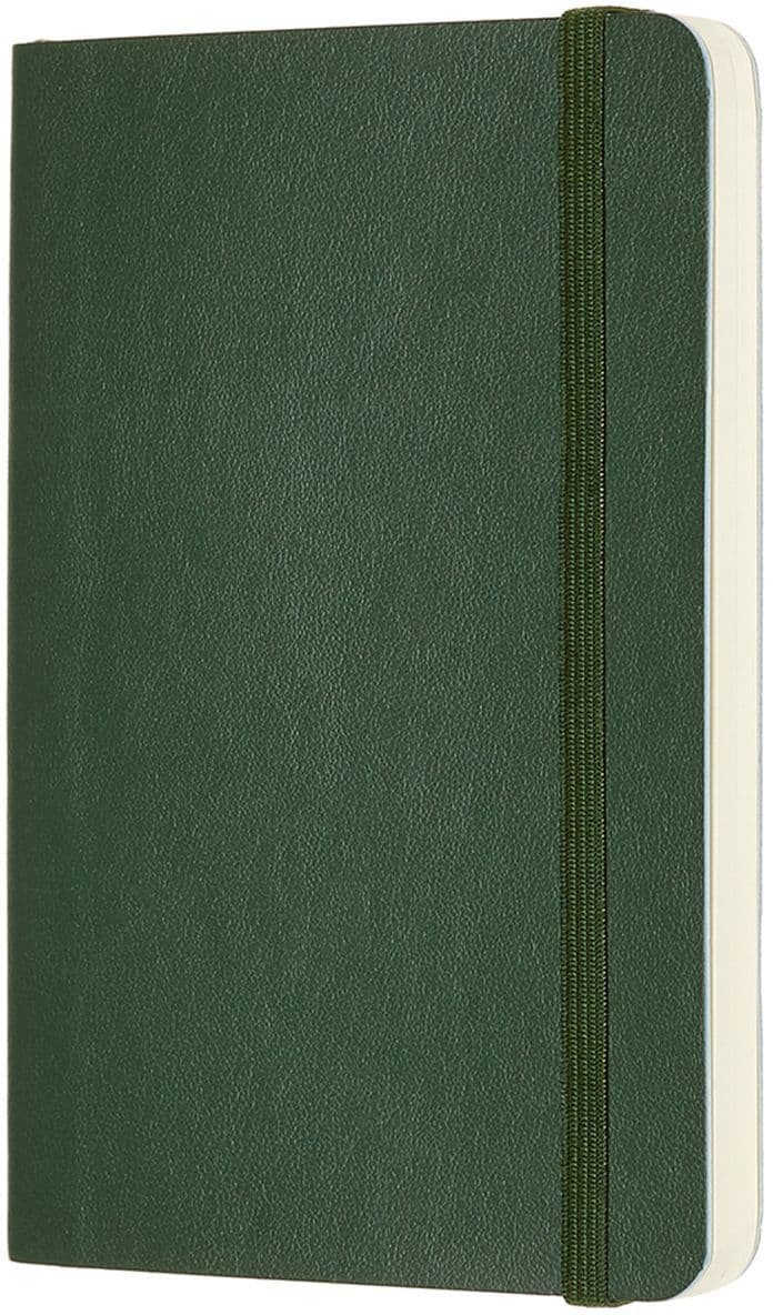 Notitieboek Moleskine pocket 90x140mm blanco soft cover myrtle green 2