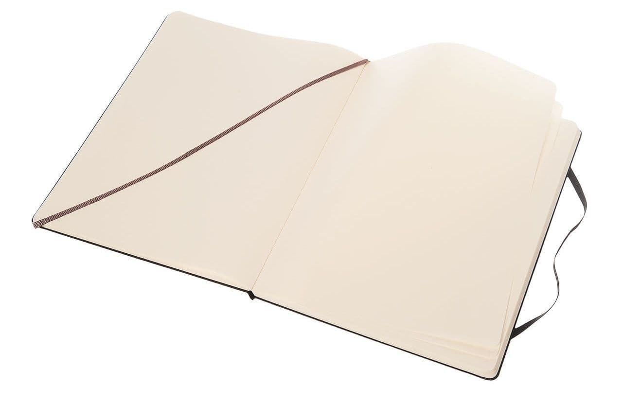 Notitieboek Moleskine XL 190x250mm blanco hard cover zwart 3