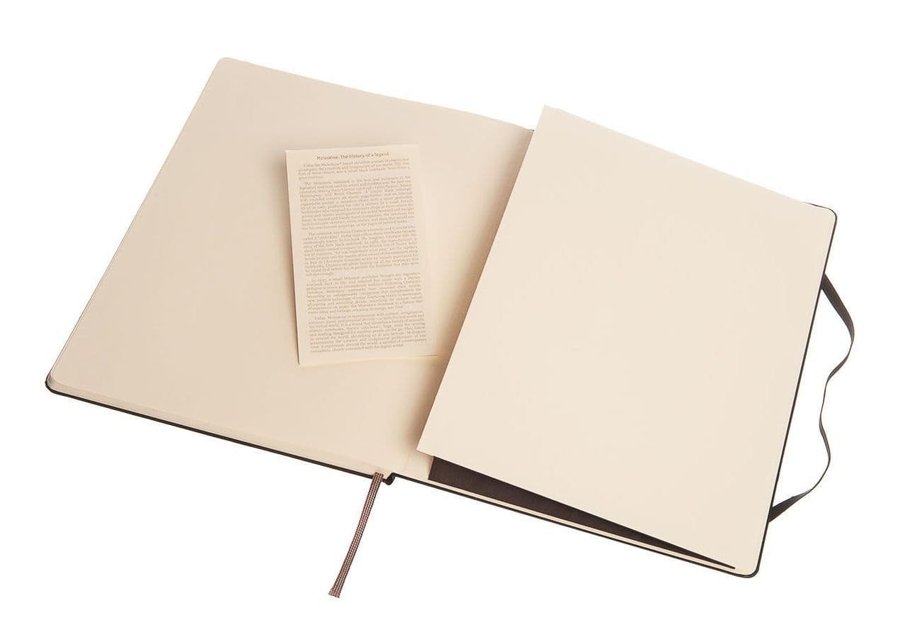 Notitieboek Moleskine XL 190x250mm blanco hard cover zwart 4