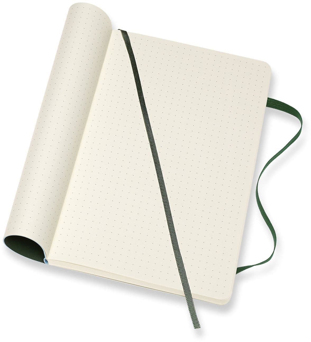 Notitieboek Moleskine large 130x210mm dots soft cover myrtle green 3