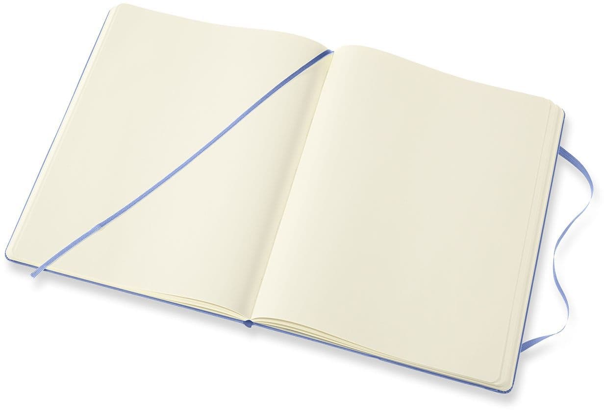 Notitieboek Moleskine XL 190x250mm blanco hard cover hydrangea blue 3