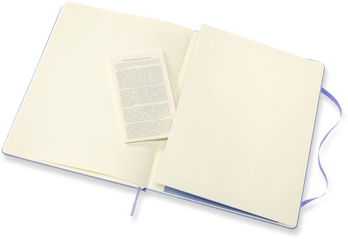 Notitieboek Moleskine XL 190x250mm blanco hard cover hydrangea blue 4