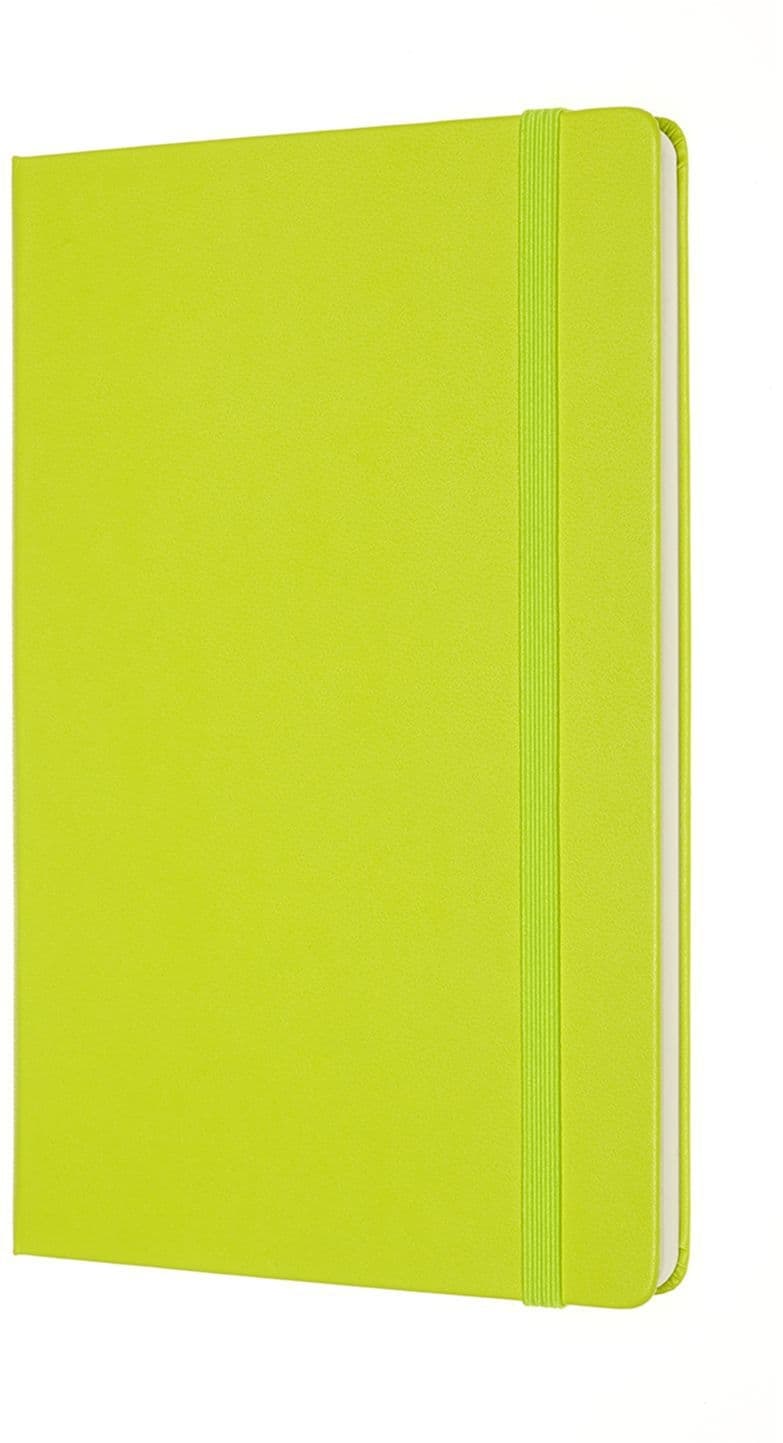 Notitieboek Moleskine large 130x210mm blanco hard cover lemon green 2