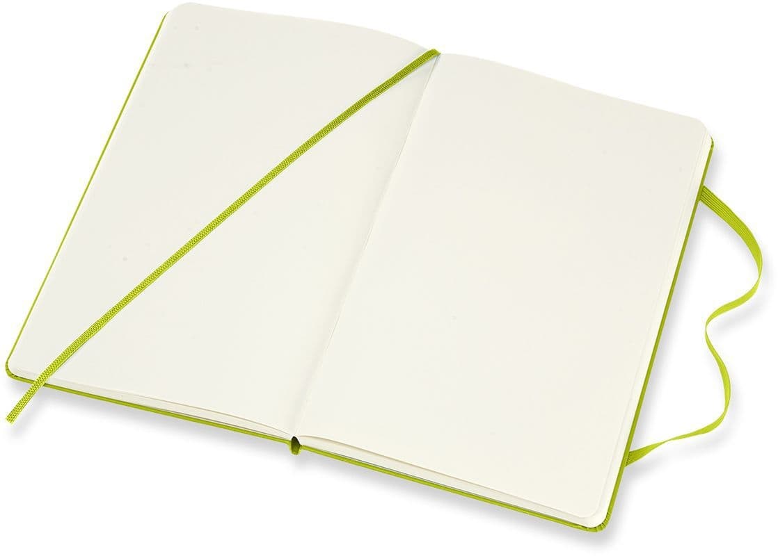Notitieboek Moleskine large 130x210mm blanco hard cover lemon green 3