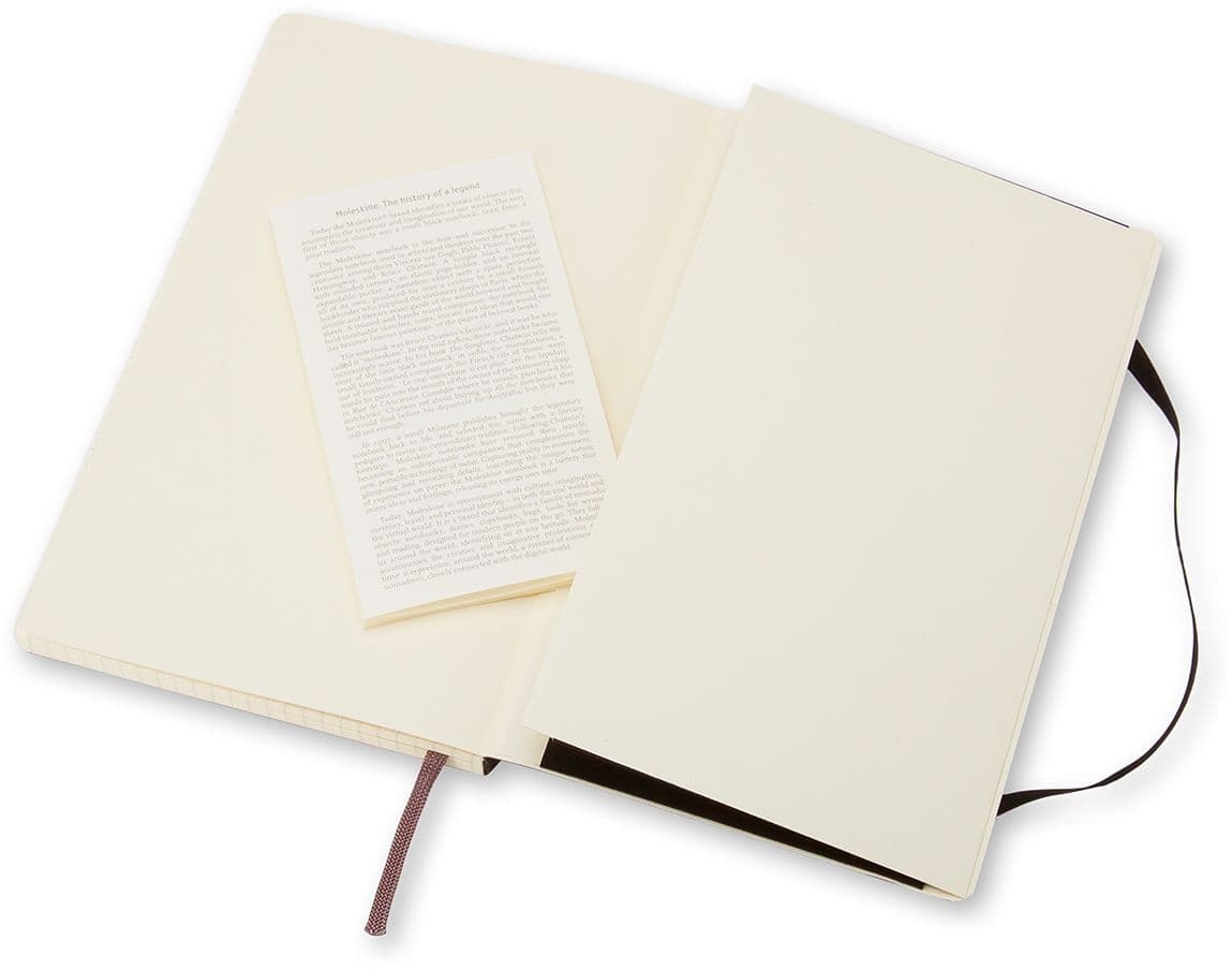 Notitieboek Moleskine large 130x210mm ruit 5x5mm soft cover zwart 4