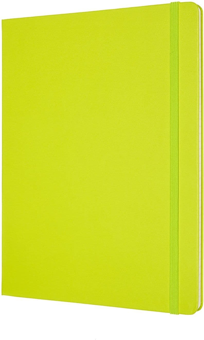 Notitieboek Moleskine XL 190x250mm lijn hard cover lemon green 2
