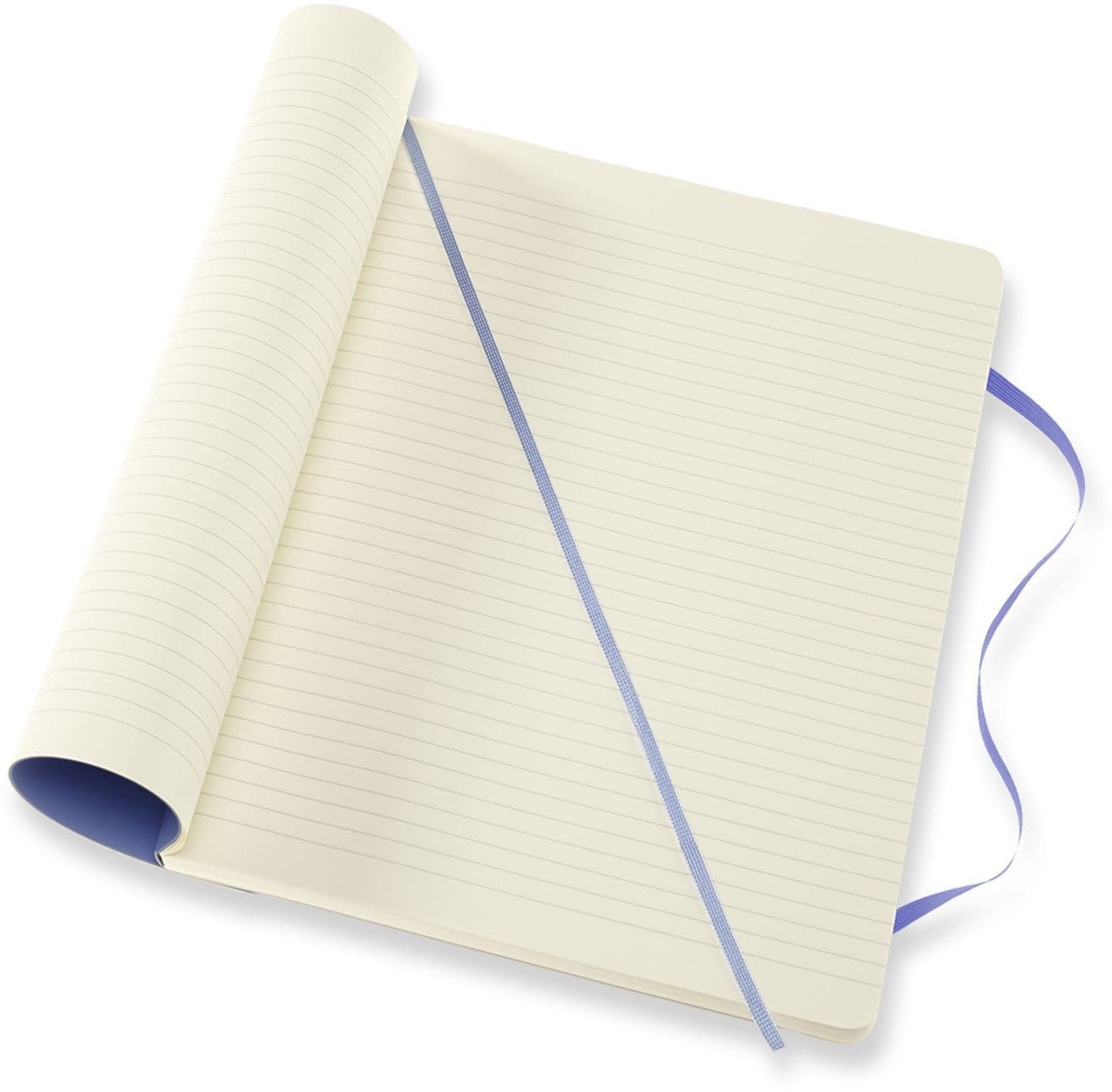 Notitieboek Moleskine XL 190x250mm lijn soft cover hydrangea blue 3