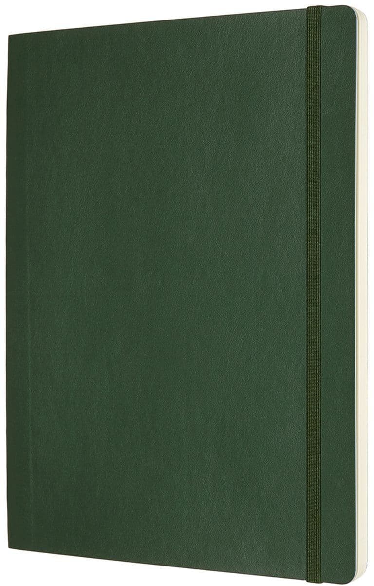 Notitieboek Moleskine XL 190x250mm blanco soft cover myrtle green 2