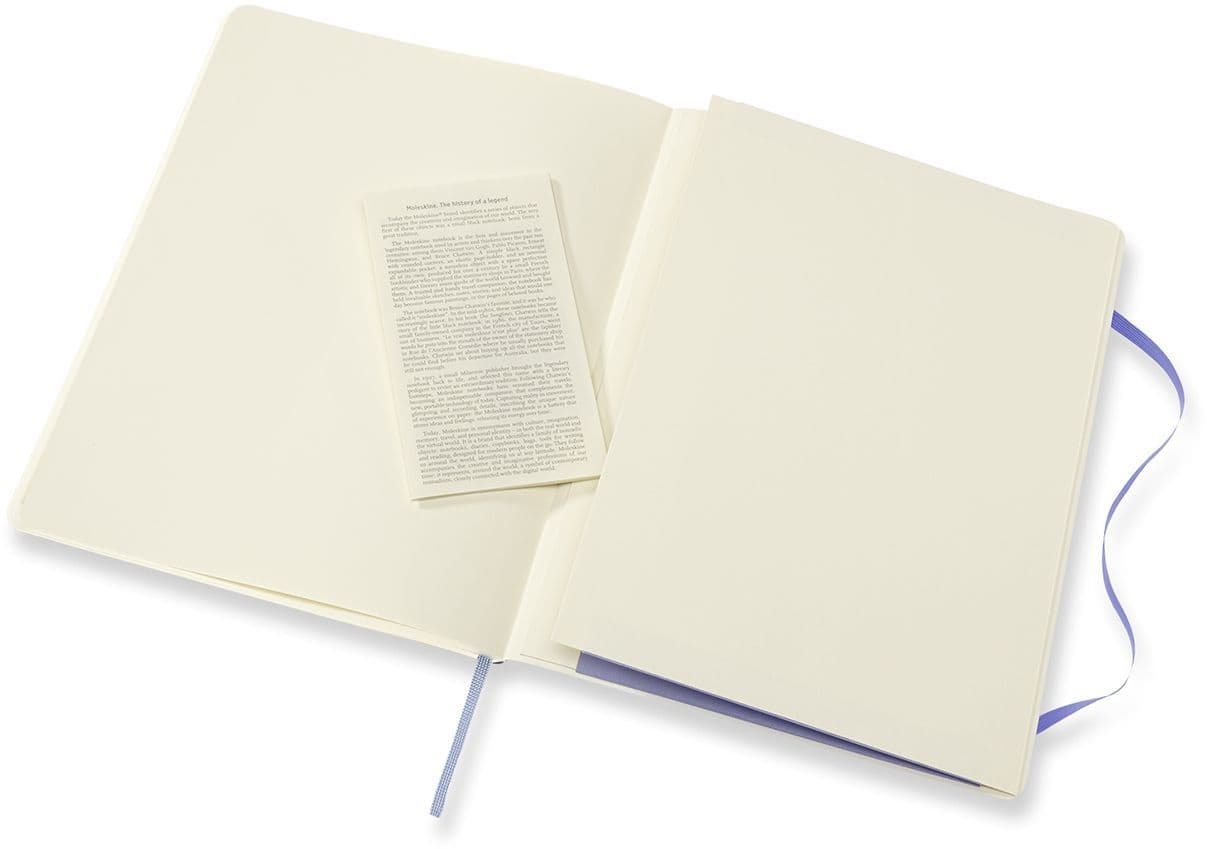 Notitieboek Moleskine XL 190x250mm blanco soft cover hydrangea blue 4