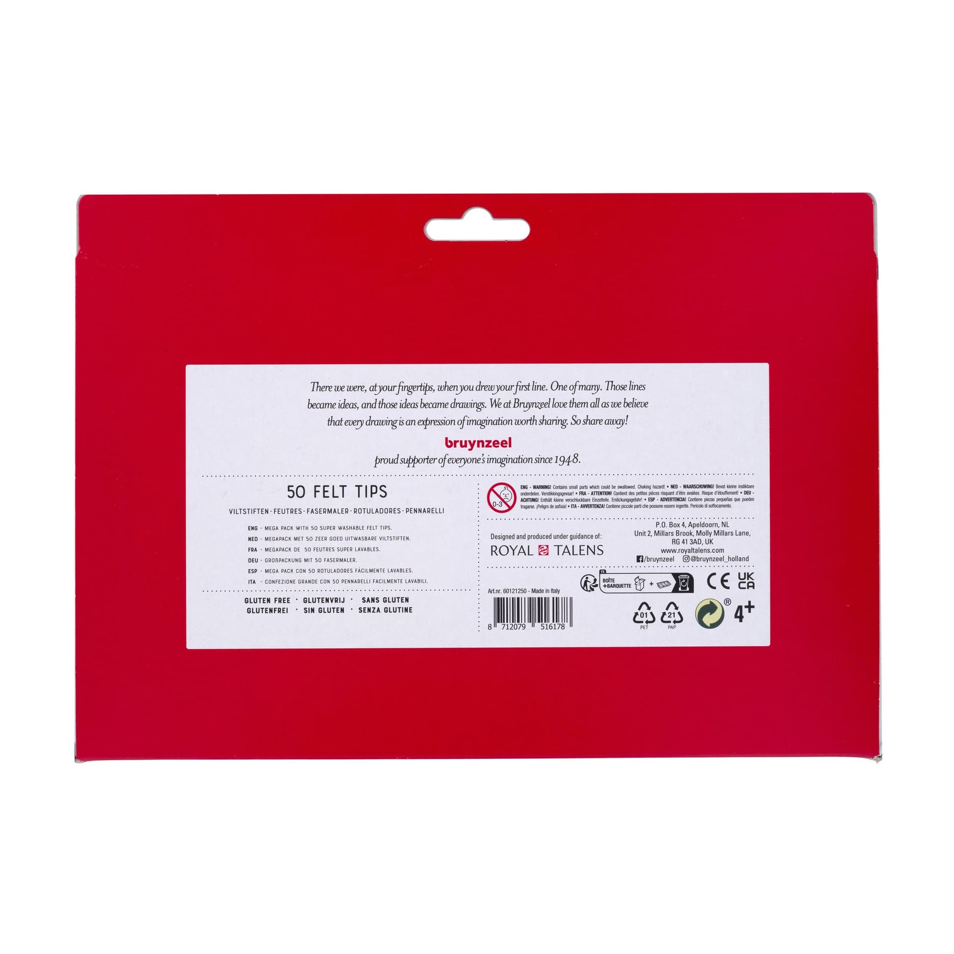 Viltstift Bruynzeel Kids assorti 50 stuks 3