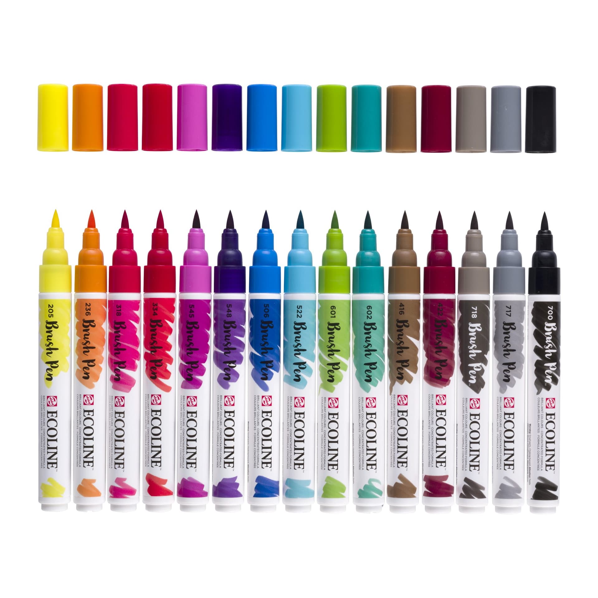 Brushpen Talens Ecoline set à 15 stuks assorti 2