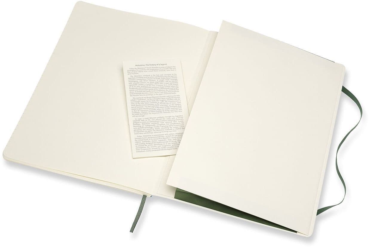 Notitieboek Moleskine XL 190x250mm lijn soft cover myrtle green 4